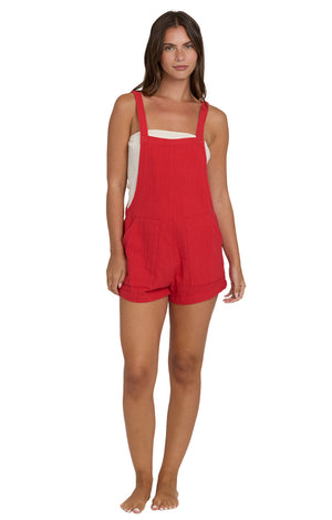 Beach Crush Overall | Fiesta Red