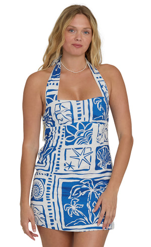 Sea Glow Mini Dress | True Blue