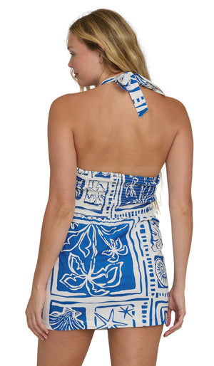 Sea Glow Mini Dress | True Blue