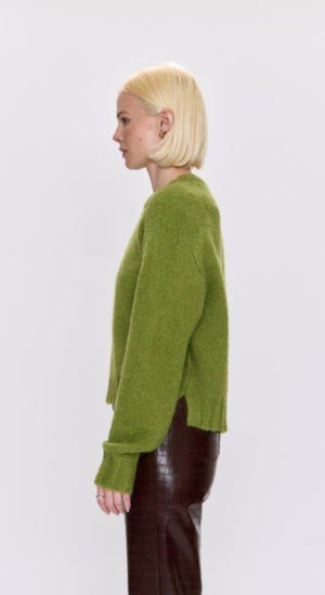 Adina Everyday Sweater | Pea Green