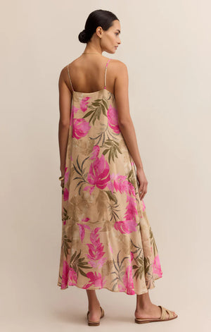 Benson Ula Tropical Midi Dress | Desert Tan