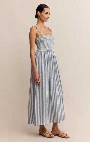 Nadine Striped Midi Dress | Boathouse