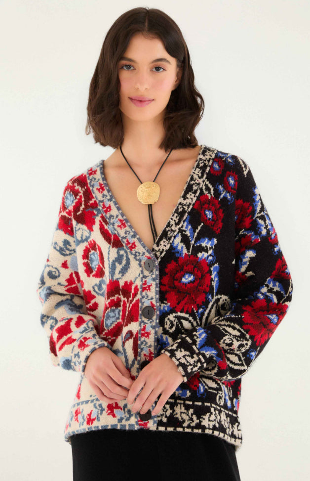 Mixed Valentina Black Knit Cardigan
