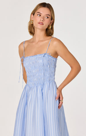 Lahela Dress | Blue Stripe