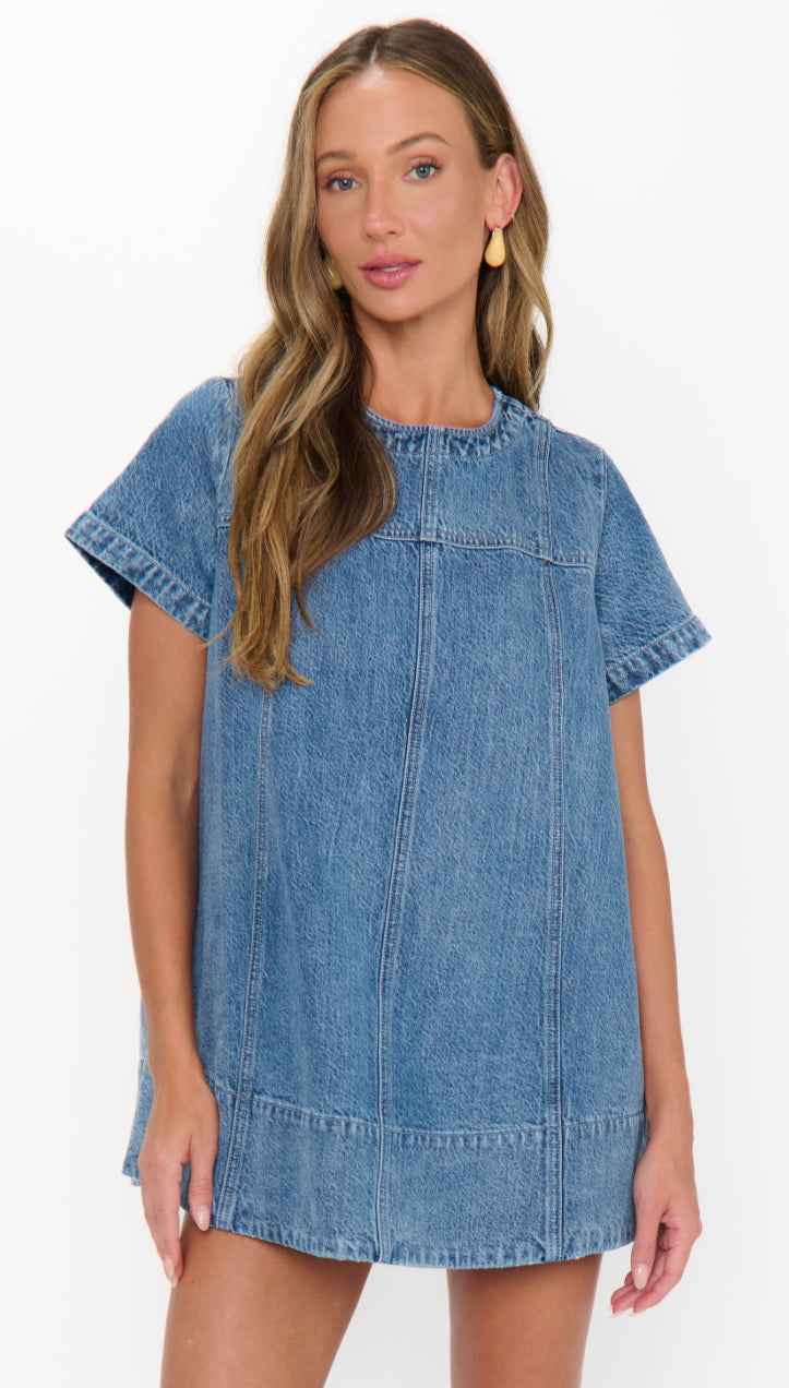 Claremont Dress | Stream Indigo