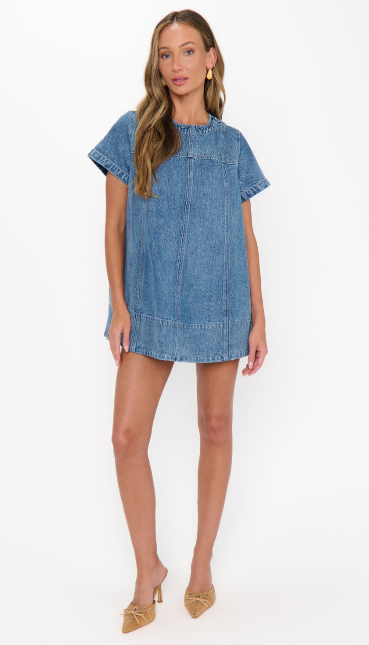 Claremont Dress | Stream Indigo