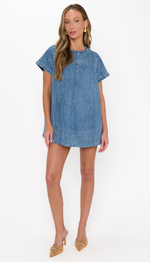 Claremont Dress | Stream Indigo