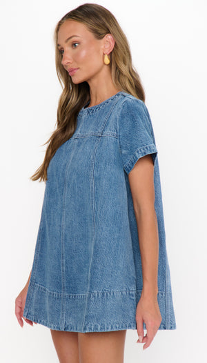 Claremont Dress | Stream Indigo