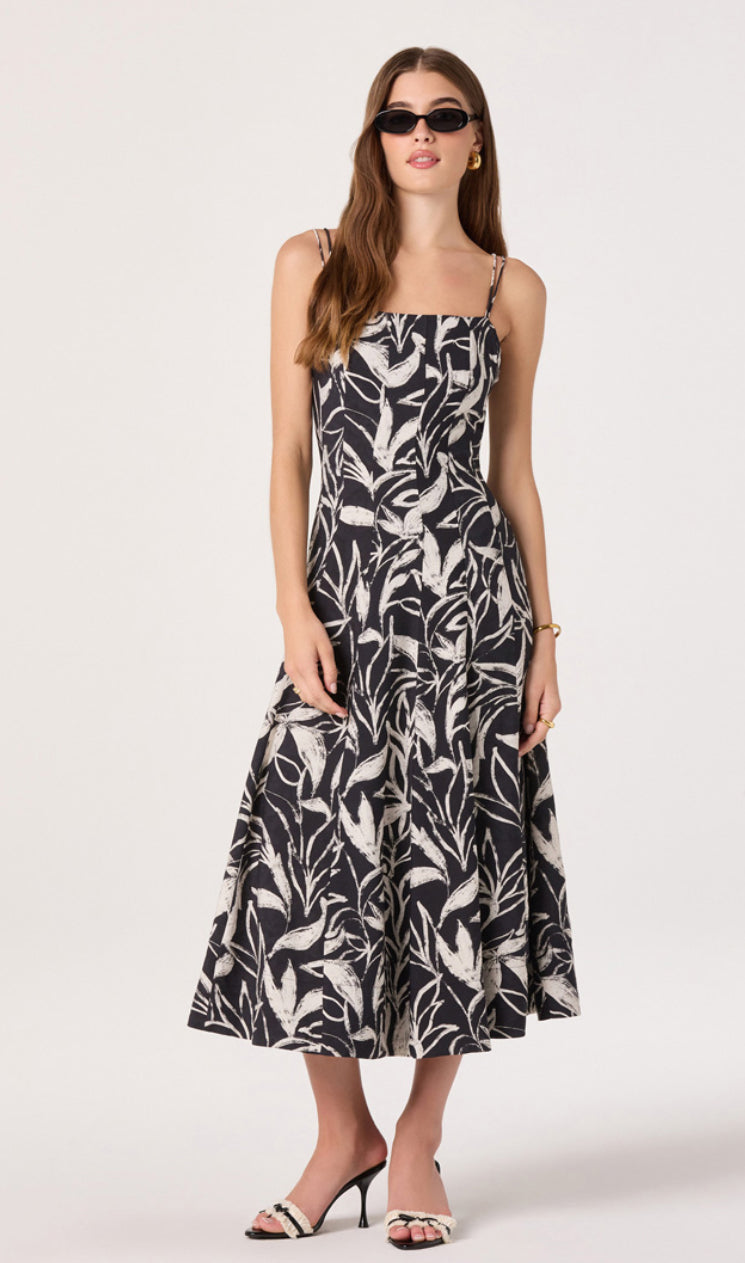 Trisha Dress | Black Floral