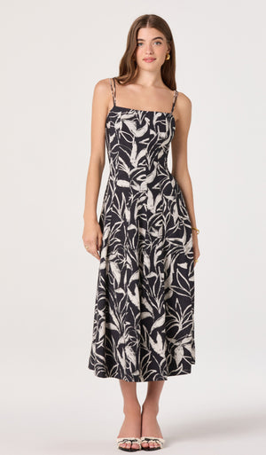 Trisha Dress | Black Floral