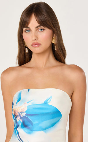 Annabeth Dress | Blue Floral