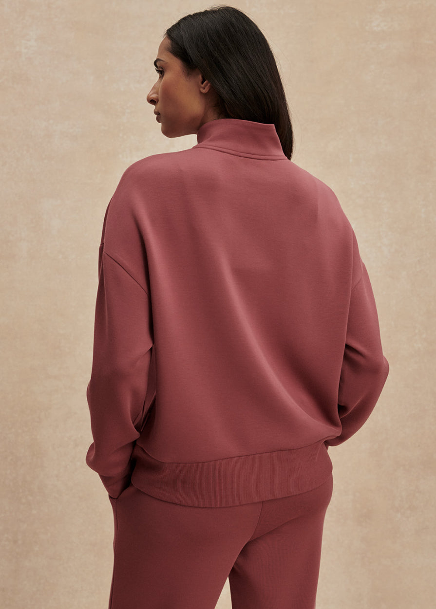 Mavis Mock Neck Sweat | Wild Rhubarb