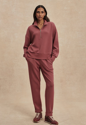 Mavis Mock Neck Sweat | Wild Rhubarb