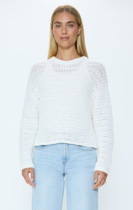 Katya Relaxed Crew Neck | Le Blanc