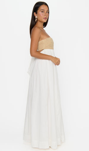 Dockside Maxi Dress | White Voile