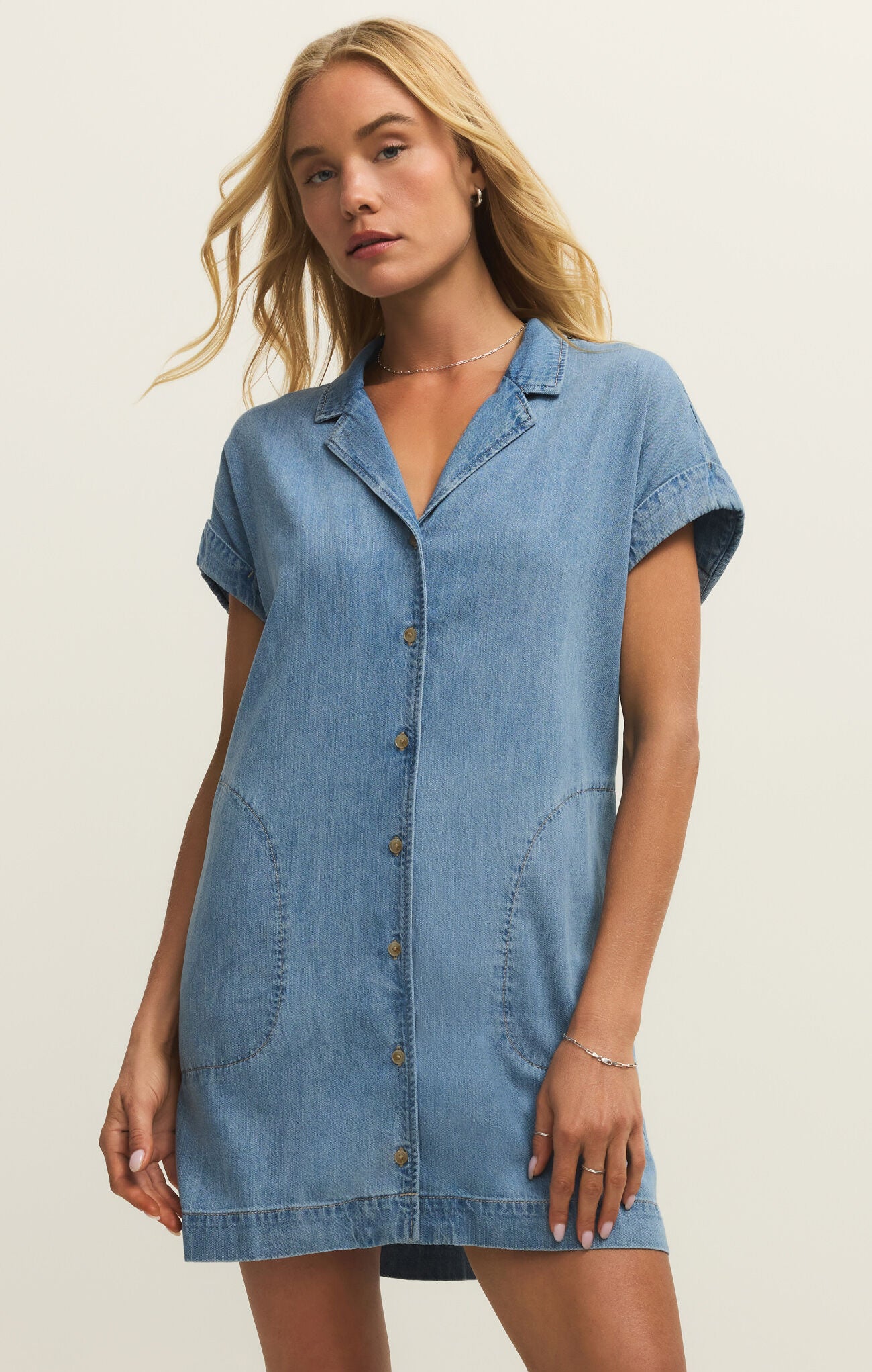 Napa Denim Mini Dress | Shoreline