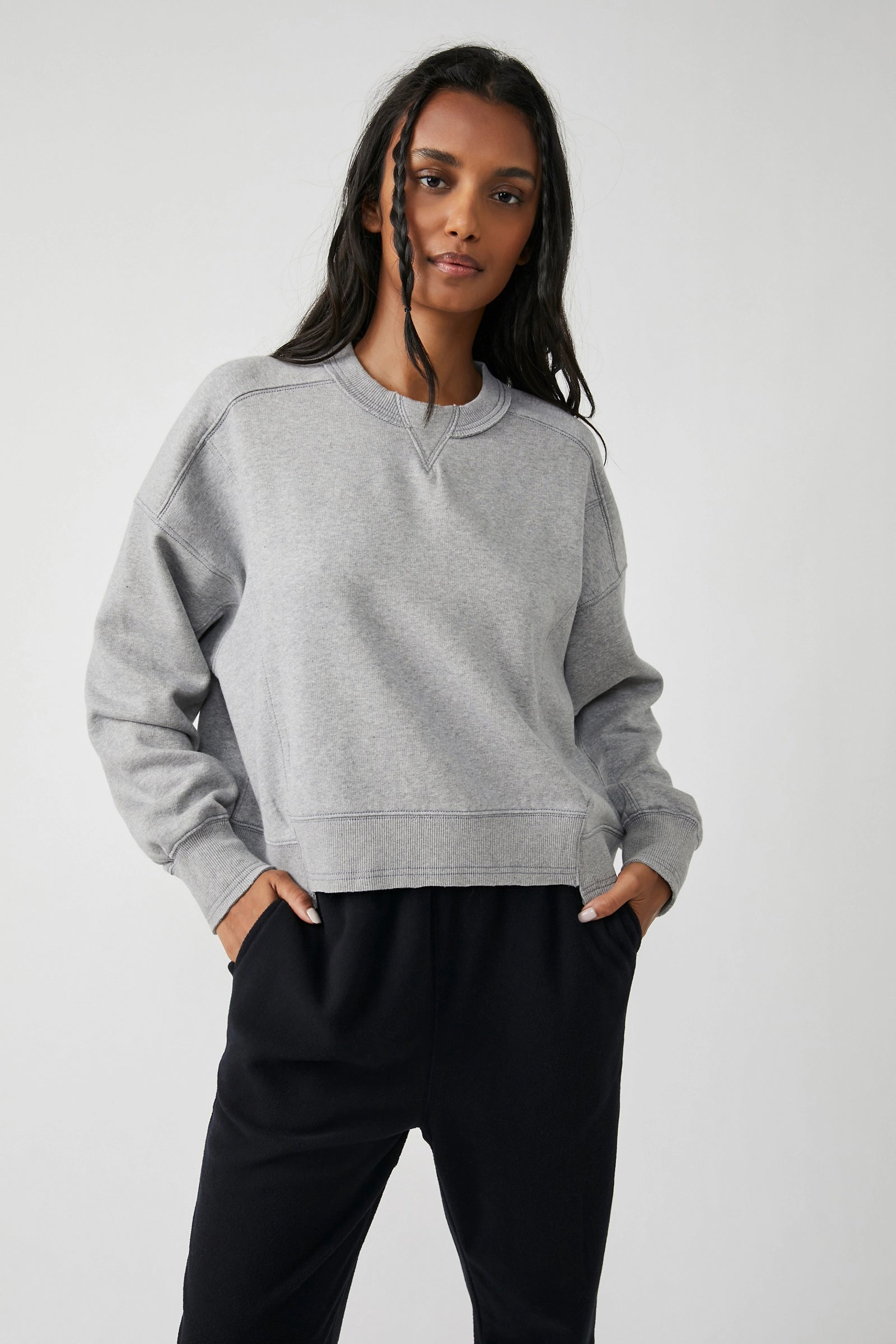 Intercept Pullover SS | Heather Grey