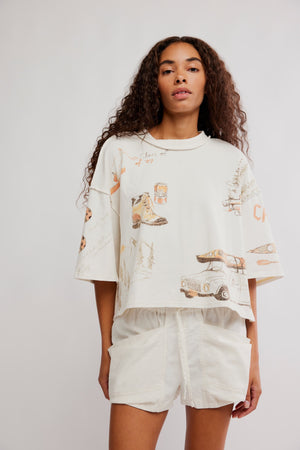 Mountain View Graphic Tee | Ivory Combo