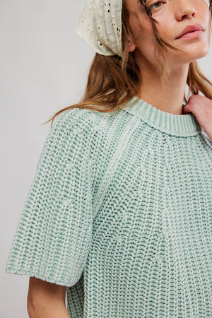 Amy Sweater Tee | Cameo Green