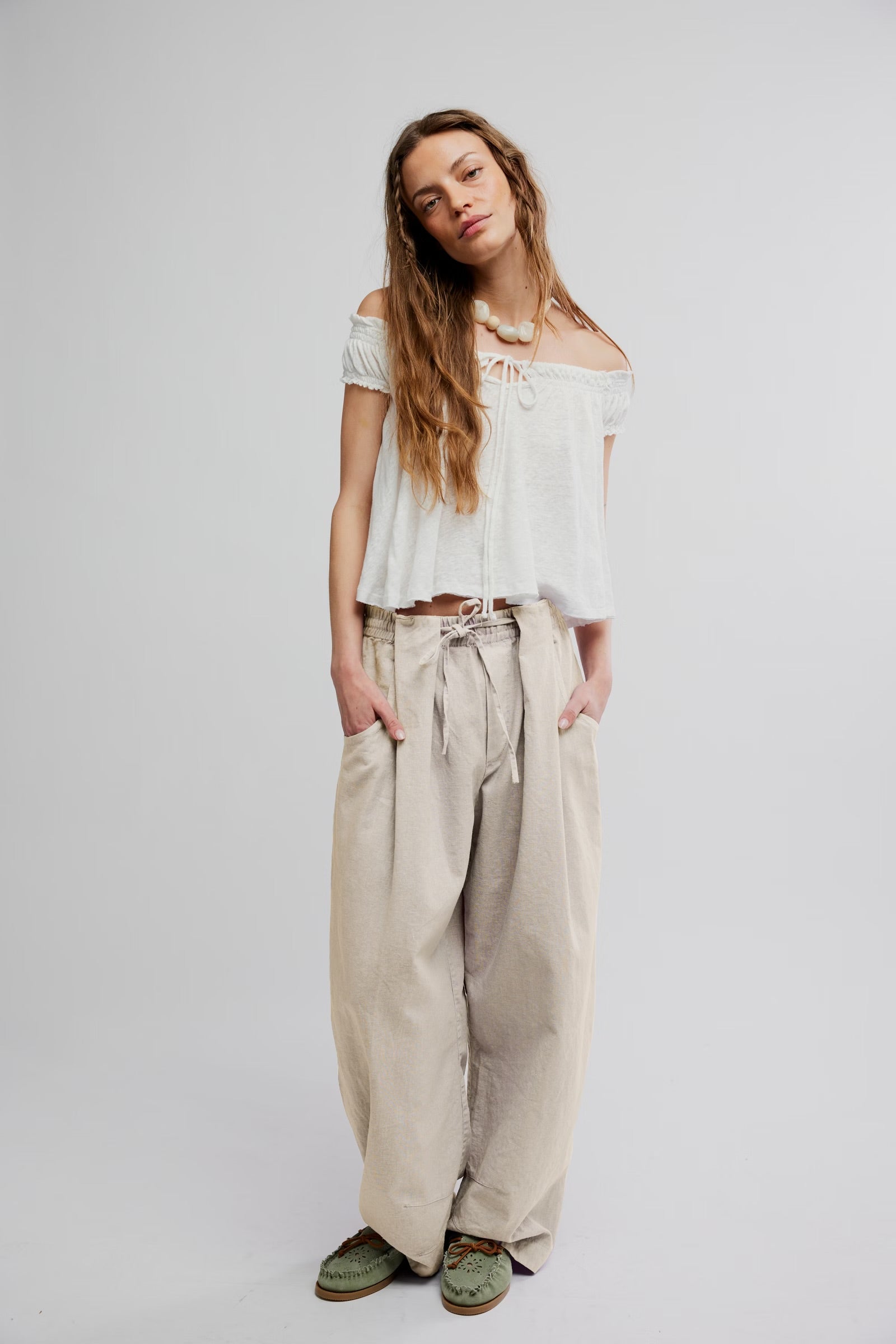 Chambers Laid Back Pullon Pant | Summer Sand - Three Sisters Boutique