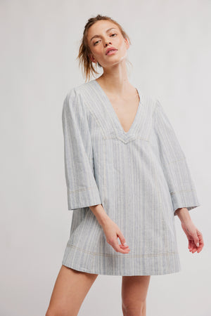 Goldie Baloon Sleeve | Indigo Combo