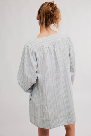 Goldie Baloon Sleeve | Indigo Combo
