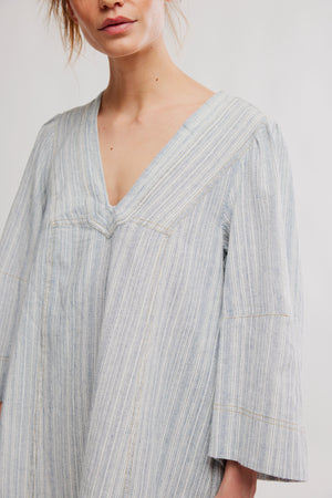 Goldie Baloon Sleeve | Indigo Combo