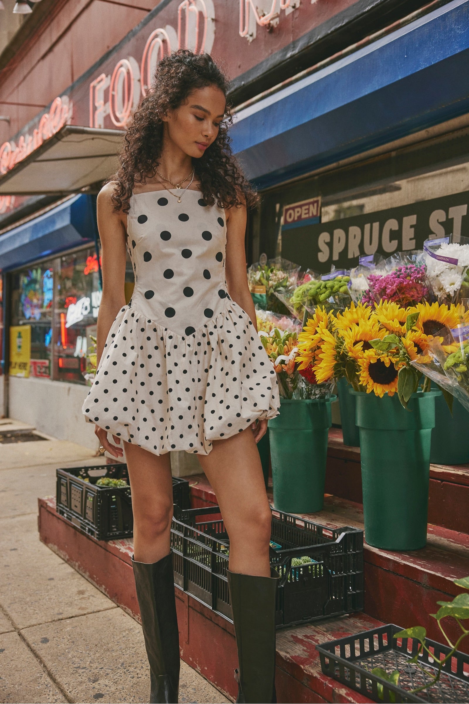 tea party mini dress Afternoon Tea Mini Dress - Blue and White