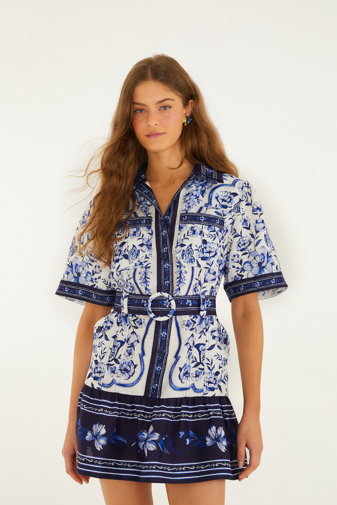 Porcelain Garden Mini Dress | Off-White