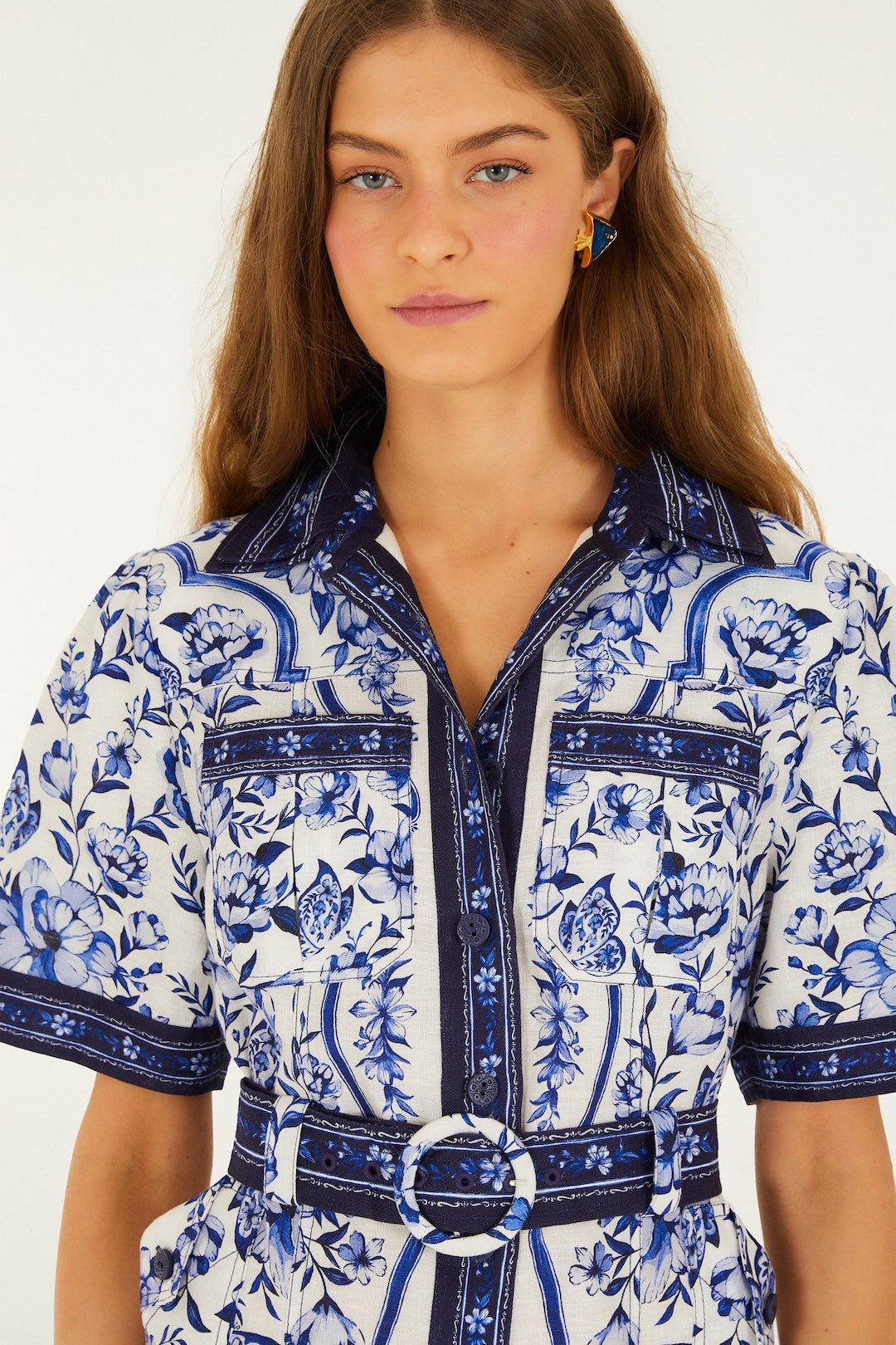 Porcelain Garden Mini Dress | Off-White