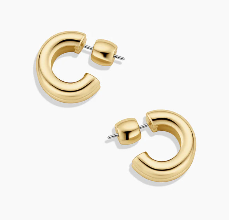 Lou Stacked Huggies | Gold