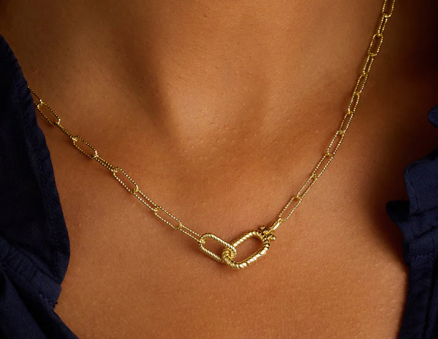 Crew Link Necklace | Gold