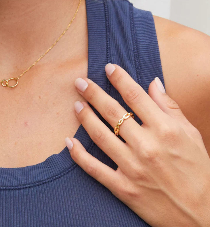 Parker Link Ring | Gold | 6
