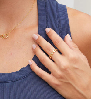 Parker Link Ring | Gold | 6