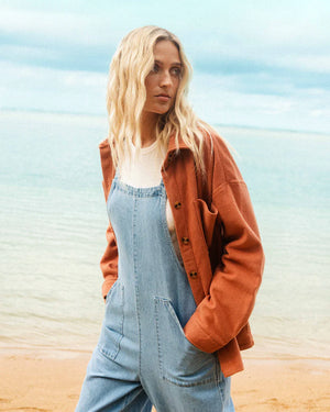 Pacific Time Denim Overall | Superblast