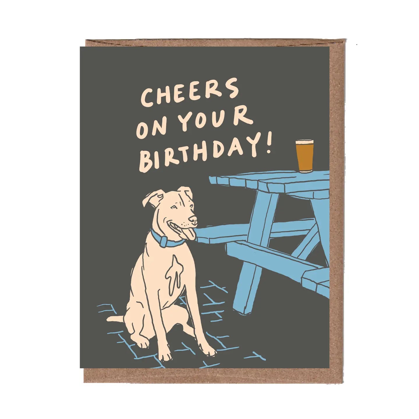 Patio Dog Birthday Greeting Card
