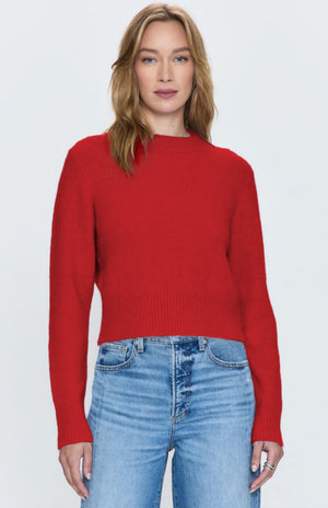 Sara Shrunken Crewneck | Rouge