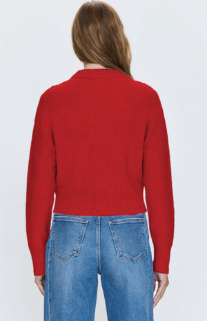 Sara Shrunken Crewneck | Rouge