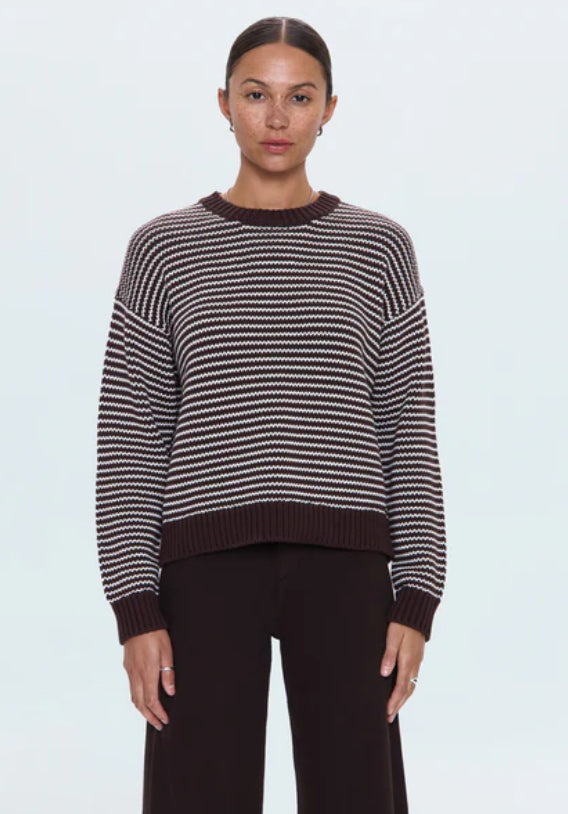 Aura Relaxed Crew Neck | Mocha