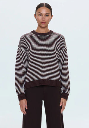 Aura Relaxed Crew Neck | Mocha