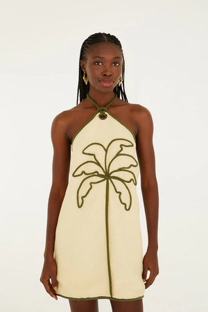 Sand Coconut | Sleeveless Mini Dress
