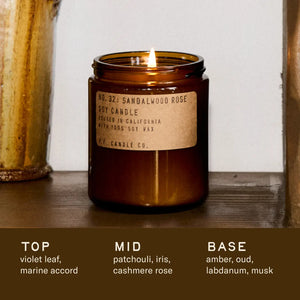 Sandalwood Rose | 7.2 oz Standard Soy Candle