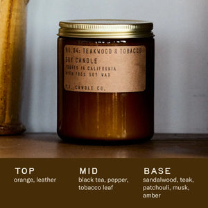 Teakwood & Tobacco | 7.2 oz Standard Soy Candle