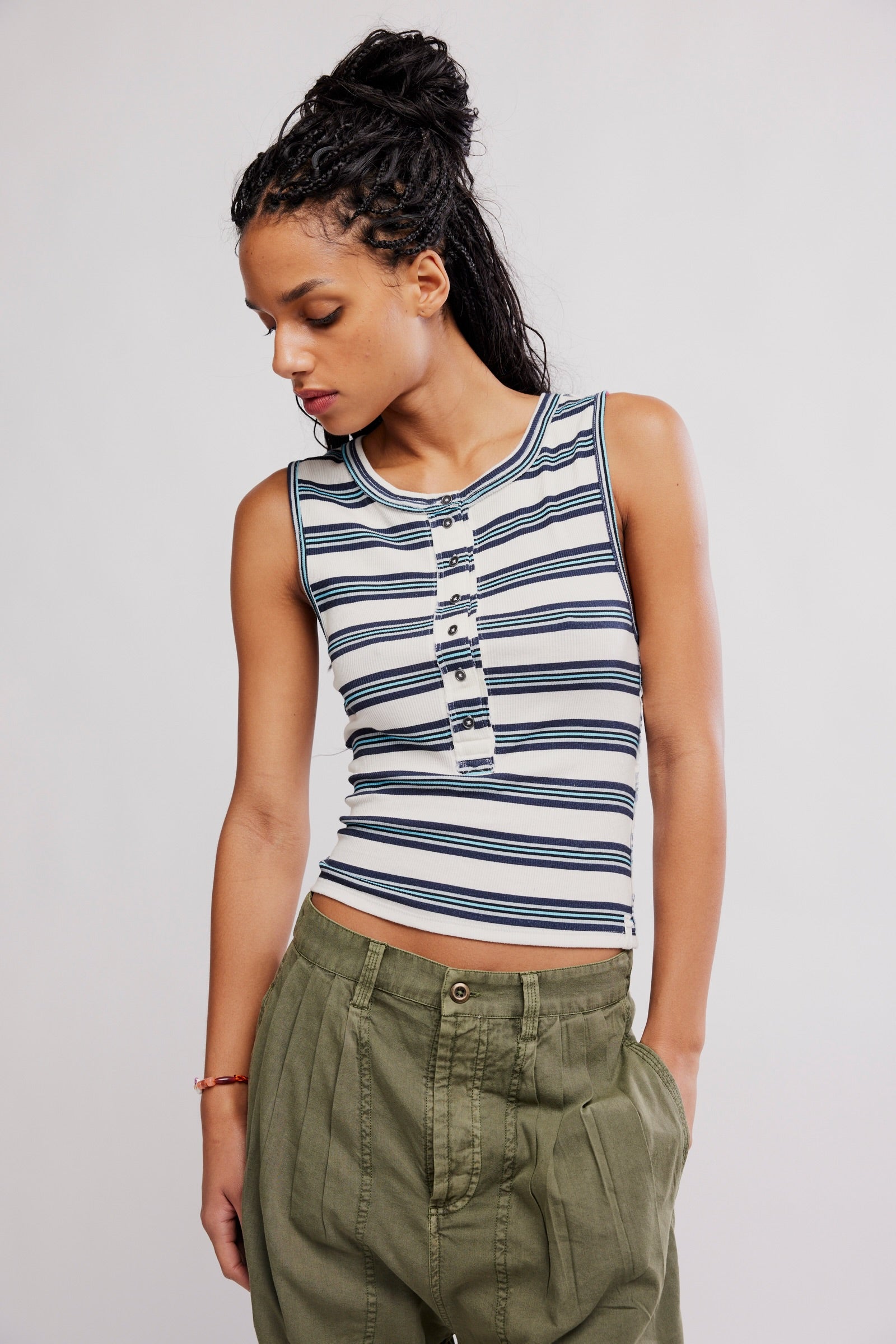 Jamie Henley Stripe | White Combo