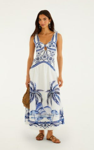 Wonderful City Mix Off-White Maxi Dress