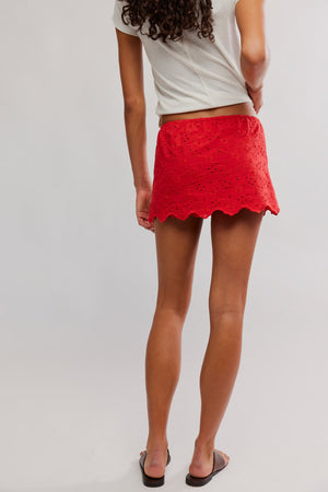 Eyes On You Skort | High Risk Red