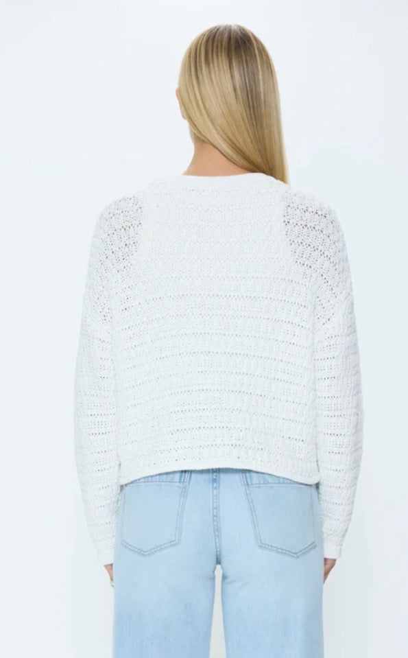 Katya Relaxed Crew Neck | Le Blanc