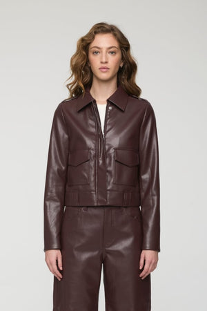 Bex Shrunken Jacket | Cabernet