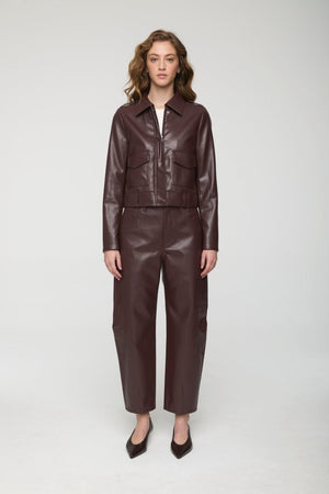 Bex Shrunken Jacket | Cabernet