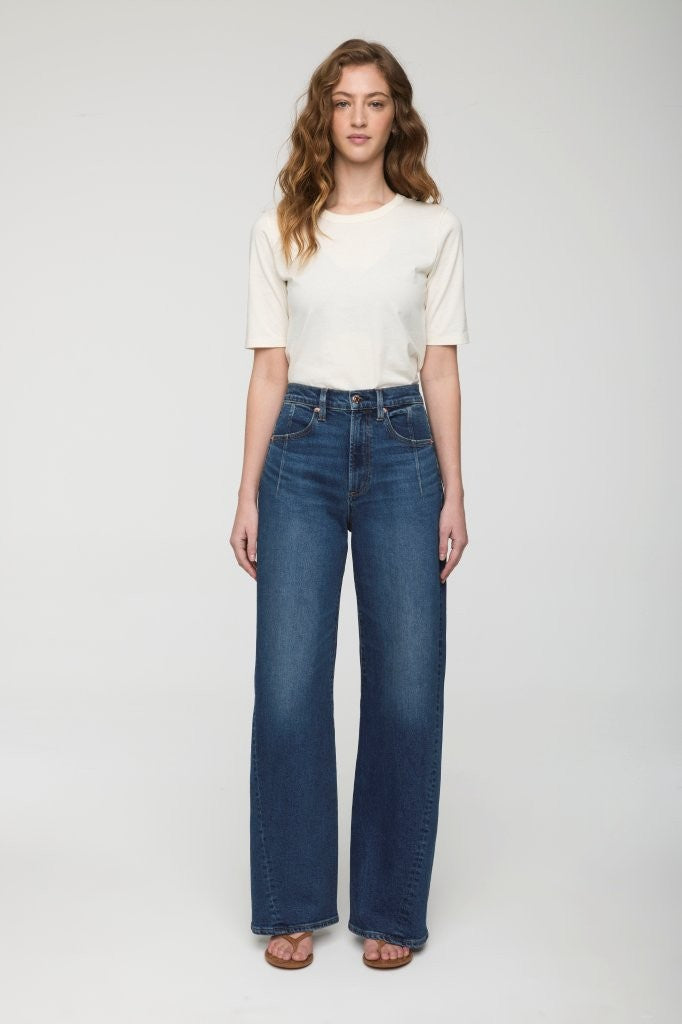 Kyra High Rise Bowed Wide Leg | Inkwell